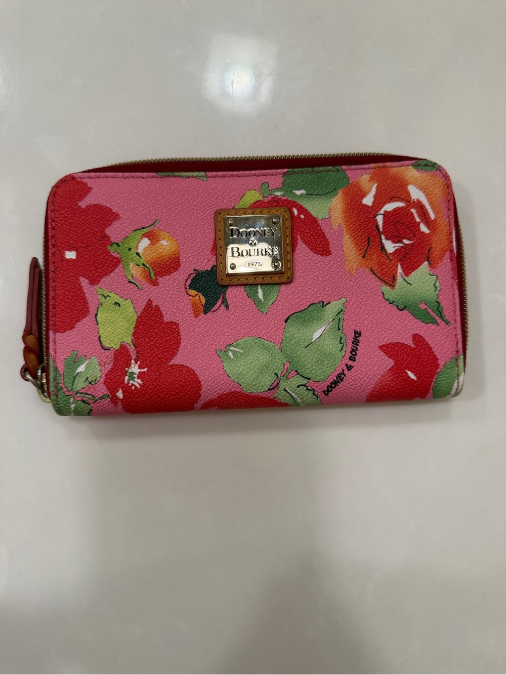Dooney & Bourke Rose Garden Zip Around Wallet